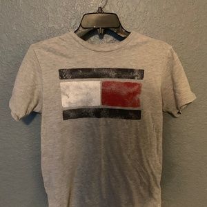 Grey TOMMY HILFIGER T-Shirt Small